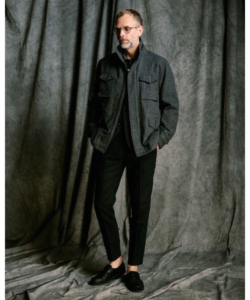 wjk（ダヴルジェイケイ）の「comfort pin-tuck slim slacks（スラックス・メンズ・ブラック/ベージュ/ネイビー・SMALL/MEDIUM/LARGE/X-LARGE）」の21枚目の写真