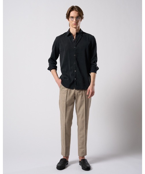 wjk（ダヴルジェイケイ）の「comfort pin-tuck slim slacks（スラックス・メンズ・ブラック/ベージュ/ネイビー・SMALL/MEDIUM/LARGE/X-LARGE）」の22枚目の写真