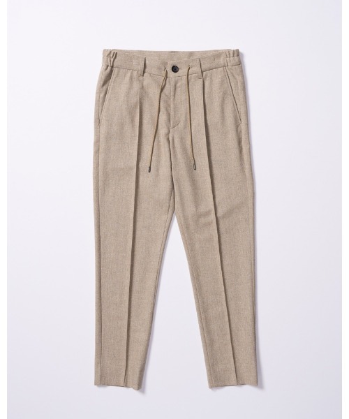 wjk（ダヴルジェイケイ）の「comfort pin-tuck slim slacks（スラックス・メンズ・ブラック/ベージュ/ネイビー・SMALL/MEDIUM/LARGE/X-LARGE）」の4枚目の写真