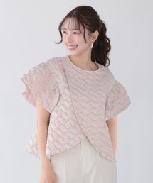 ジャガードボリューム3段フリルトップス（その他トップス）｜Fit more