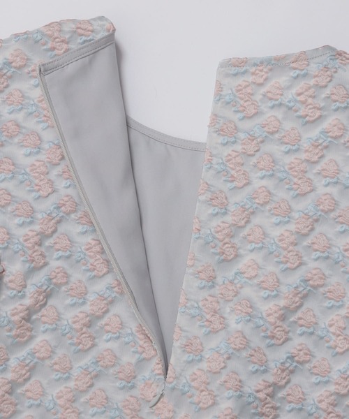 Fit more(フィットモア)の「フラワージャガードカシュクールフリルトップス(その他トップス・レディース・ブルー/ホワイト/ピンク・FREE)」の18枚目の写真
