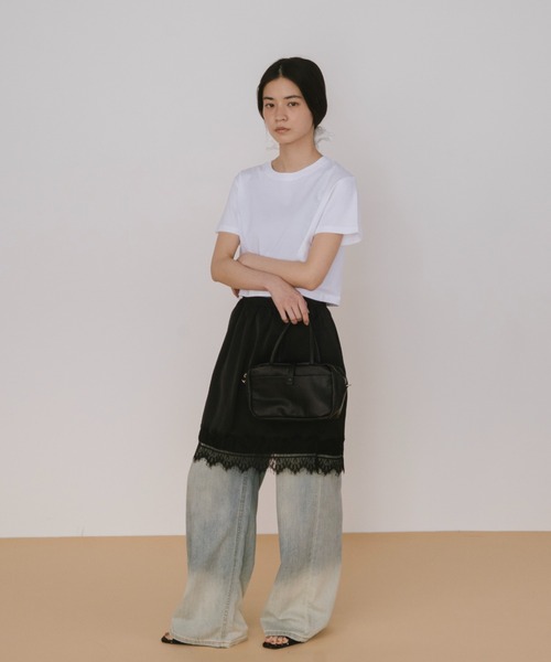 duei(デュイ)の「アウトポケットスクエアミニハンドバッグ / ショルダーバッグ(ショルダーバッグ・レディース・ブラック/ライトイエロー/ホワイト・FREE)」の12枚目の写真