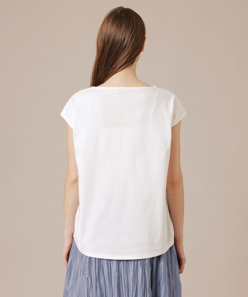 MACKINTOSH LONDON(マッキントッシュ ロンドン)の「リーフプリントTシャツ(Tシャツ/カットソー・レディース・ベージュ/ライトブルー・38)」の12枚目の写真
