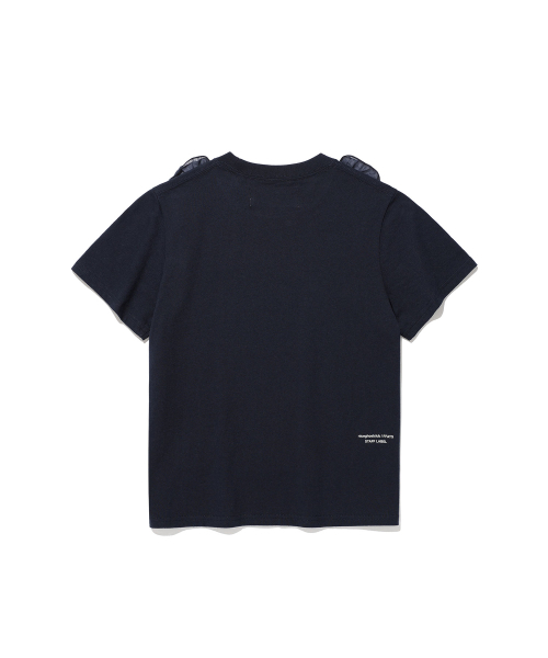 NICE GHOST CLUB(ナイスゴーストクラブ)の「FFATS FRILL APRON LAYERED TEE_NAVY(NG2GSUT584A)(Tシャツ/カットソー・レディース・ネイビー・F)」の6枚目の写真