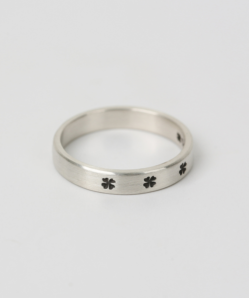GRAYNOISE(グレイノイズ)の「Clover simple rail ring BK (925 silver)(リング・メンズ・その他・10/11/12/13/14/15 /16/17/18/19/20/21/22/6/7/8/9)」の2枚目の写真