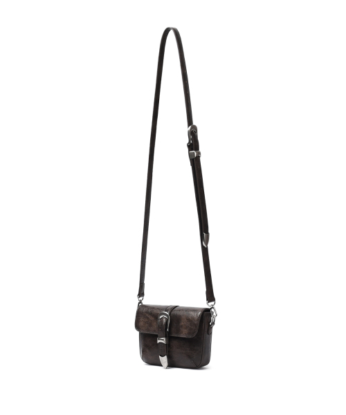 NONOVERSTIC(ノンオーバースティック)の「Western Belt Bag VTG Chocolate(メッセンジャーバッグ・レディース・その他・FREE)」の2枚目の写真