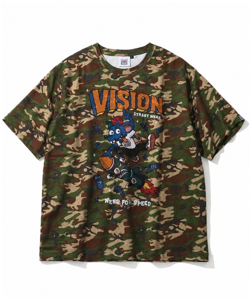 VISION STREET WEAR(ヴィジョンストリートウェア)の「【VISION STREET WEAR/ヴィジョンストリートウェア】アソート アートワークデザイン 半袖Tシャツ(Tシャツ/カットソー・メンズ・ホワイト系3/ブラック系2/ホワイト系1/ホワイト系2/ブラウン系1/ブラウン系2/ブラック系3/パープル系1/ブラック系1・FREE/M/L/LL)」の8枚目の写真