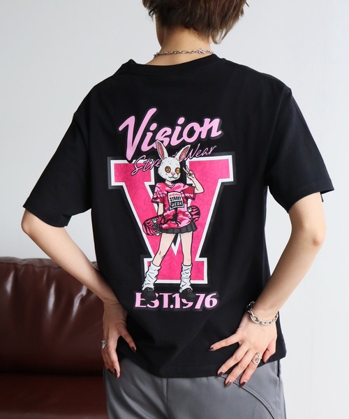 VISION STREET WEAR(ヴィジョンストリートウェア)の「【VISION STREET WEAR/ヴィジョンストリートウェア】アソート アートワークデザイン 半袖Tシャツ(Tシャツ/カットソー・メンズ・ホワイト系3/ブラック系2/ホワイト系1/ホワイト系2/ブラウン系1/ブラウン系2/ブラック系3/パープル系1/ブラック系1・FREE/M/L/LL)」の14枚目の写真