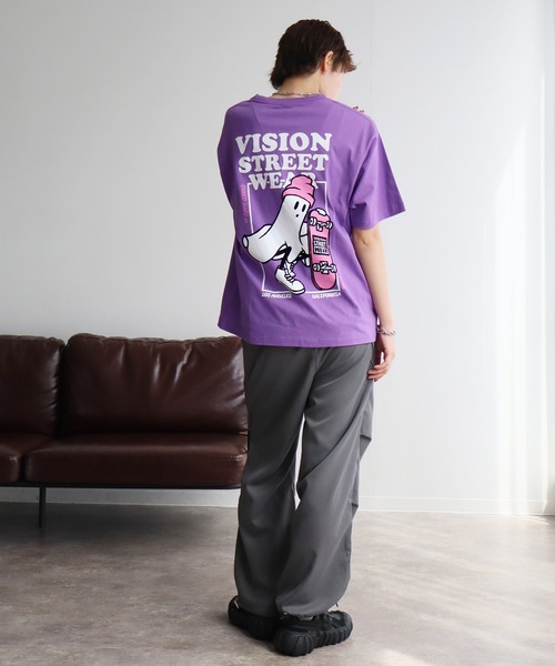VISION STREET WEAR(ヴィジョンストリートウェア)の「【VISION STREET WEAR/ヴィジョンストリートウェア】アソート アートワークデザイン 半袖Tシャツ(Tシャツ/カットソー・メンズ・ホワイト系3/ブラック系2/ホワイト系1/ホワイト系2/ブラウン系1/ブラウン系2/ブラック系3/パープル系1/ブラック系1・FREE/M/L/LL)」の22枚目の写真