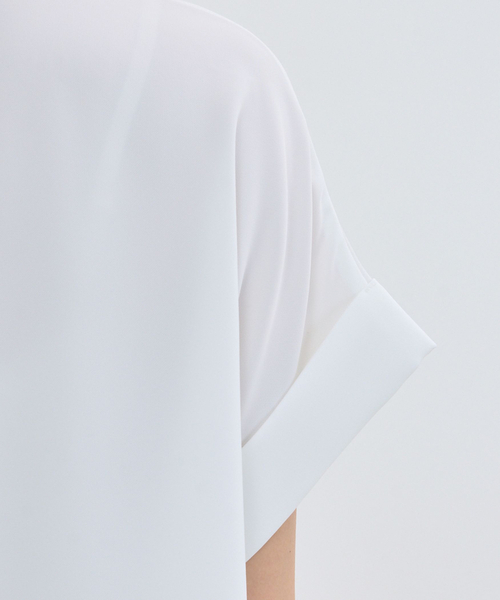 NARACAMICIE（ナラカミーチェ）の「【NARACAMICIE】半袖セーラーカラーブラウス（シャツ/ブラウス・レディース・ホワイト/ブラック・M）」の13枚目の写真