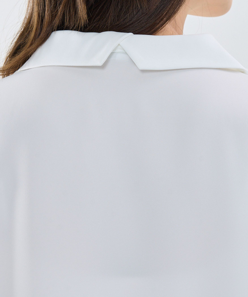 NARACAMICIE（ナラカミーチェ）の「【NARACAMICIE】半袖セーラーカラーブラウス（シャツ/ブラウス・レディース・ホワイト/ブラック・M）」の14枚目の写真