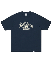 RAW CHAIN STITCHED T-SHIRT - DARK NAVY