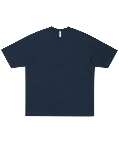 NOMANUAL(NOMANUAL)の「RAW CHAIN STITCHED T-SHIRT - DARK NAVY(Tシャツ/カットソー・レディース・その他・SMALL/MEDIUM/LARGE/X-LARGE)」の2枚目の写真