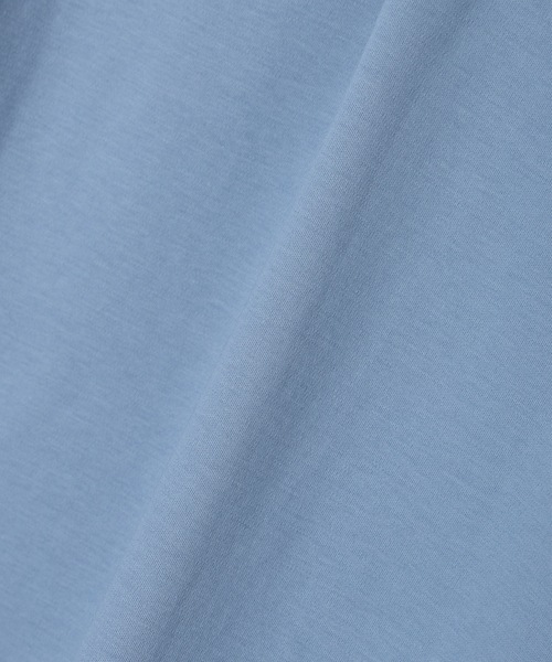 LE SOUK HOLIDAY(ルスークホリデー)の「チュールネックスムースTシャツ【接触冷感・吸水速乾】(Tシャツ/カットソー・レディース・ライトグリーン/オフホワイト/チャコールグレー/サックスブルー・M/L)」の10枚目の写真