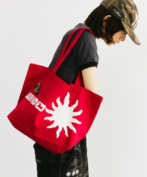 FREEMARIO（フリーマリオ）の「バンスタンプトートバッグ [レッド]（トートバッグ）」