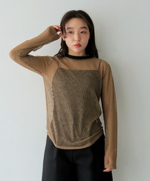 【cheriella】シアーストライプトップス SHEER STRIPE TOP