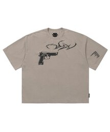 AJOBYAJO（アジョバイアジョ）の「[PBA] Gun Shot T-Shirt [BEIGE]（Tシャツ/カットソー）」