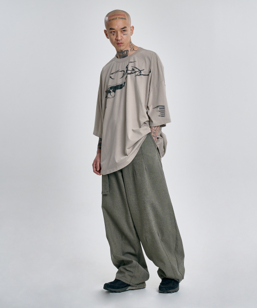 AJOBYAJO（アジョバイアジョ）の「[PBA] Gun Shot T-Shirt [BEIGE]（Tシャツ/カットソー・レディース・その他・LARGE/X-LARGE）」の7枚目の写真