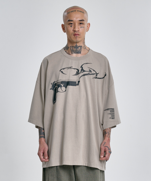 AJOBYAJO（アジョバイアジョ）の「[PBA] Gun Shot T-Shirt [BEIGE]（Tシャツ/カットソー・レディース・その他・LARGE/X-LARGE）」の8枚目の写真