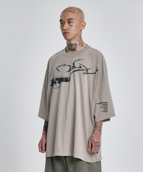 AJOBYAJO（アジョバイアジョ）の「[PBA] Gun Shot T-Shirt [BEIGE]（Tシャツ/カットソー・レディース・その他・LARGE/X-LARGE）」の9枚目の写真