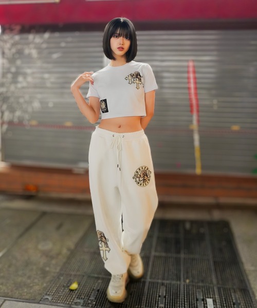 GALFY(ガルフィー)の「【別注】GA×GALFY-別注十字架わんわんスウェットパンツ(スウェットパンツ・メンズ・ホワイト/ブラック/ブラック系2・S/L/XL)」の8枚目の写真