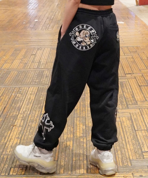 GALFY(ガルフィー)の「【別注】GA×GALFY-別注十字架わんわんスウェットパンツ(スウェットパンツ・メンズ・ホワイト/ブラック/ブラック系2・S/L/XL)」の11枚目の写真