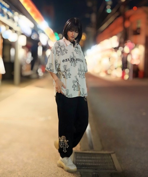 GALFY(ガルフィー)の「【別注】GA×GALFY-別注十字架わんわんスウェットパンツ(スウェットパンツ・メンズ・ホワイト/ブラック/ブラック系2・S/L/XL)」の15枚目の写真