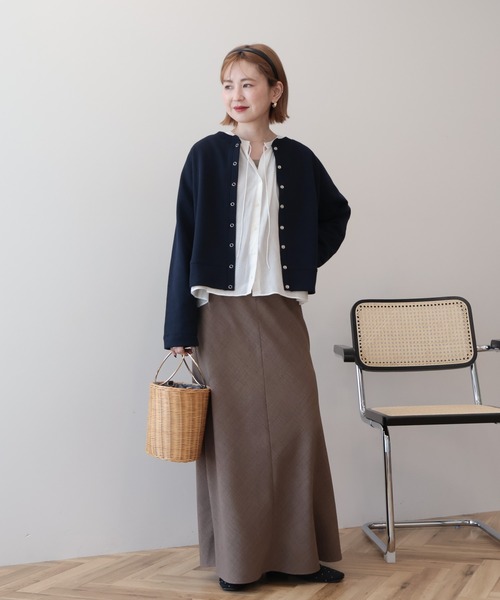 AMERICAN HOLIC(アメリカンホリック)の「【接触冷感・イージーケア】リネンライクマーメイドスカート(スカート・レディース・ブラウン/ブラック/グレイッシュベージュ・L/M)」の16枚目の写真