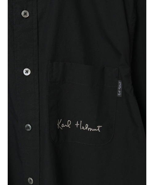 KARL HELMUT(カールヘルム)の「ロゴワンポイント刺繍入りシャツブラウス(シャツ/ブラウス・メンズ・レッド系/ブルー系・LARGE/MEDIUM)」の12枚目の写真