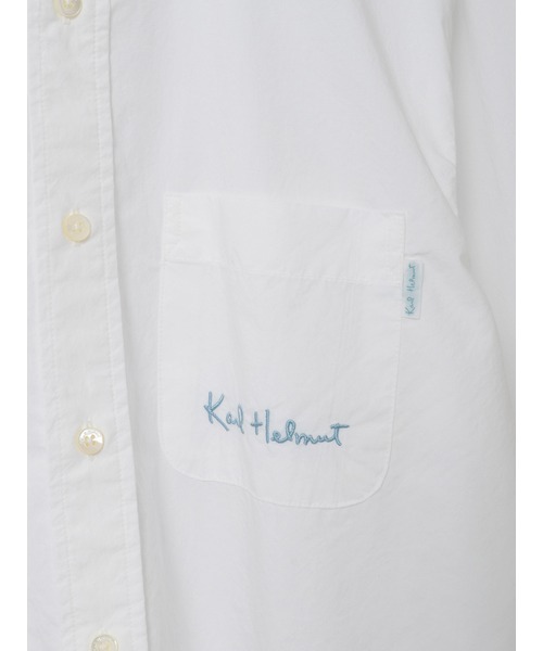 KARL HELMUT(カールヘルム)の「ロゴワンポイント刺繍入りシャツブラウス(シャツ/ブラウス・メンズ・レッド系/ブルー系・LARGE/MEDIUM)」の13枚目の写真