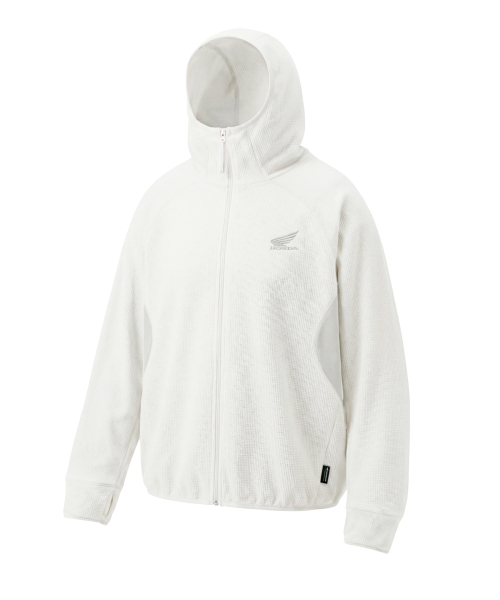 PHYPS MOTORCYCLE(フィップスモーターサイクル)の「H-Tech Light Weight Waffle Hoodie Zip-Up Light Gray(パーカー・レディース・その他・SMALL/MEDIUM/LARGE/X-LARGE)」の1枚目の写真