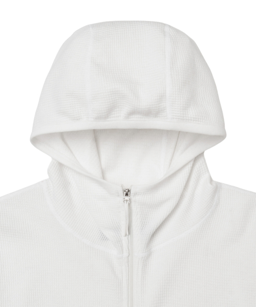 PHYPS MOTORCYCLE(フィップスモーターサイクル)の「H-Tech Light Weight Waffle Hoodie Zip-Up Light Gray(パーカー・レディース・その他・SMALL/MEDIUM/LARGE/X-LARGE)」の4枚目の写真