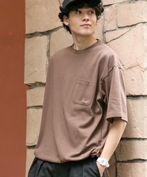 HECT（ヘクト）の「【HECT】One Point Logo Drawstring S S Pocket Tee   ワンポイントロゴ刺繍 ドロスト 半袖ポケットTシャツ<吸水速乾>（Tシャツ/カットソー）」