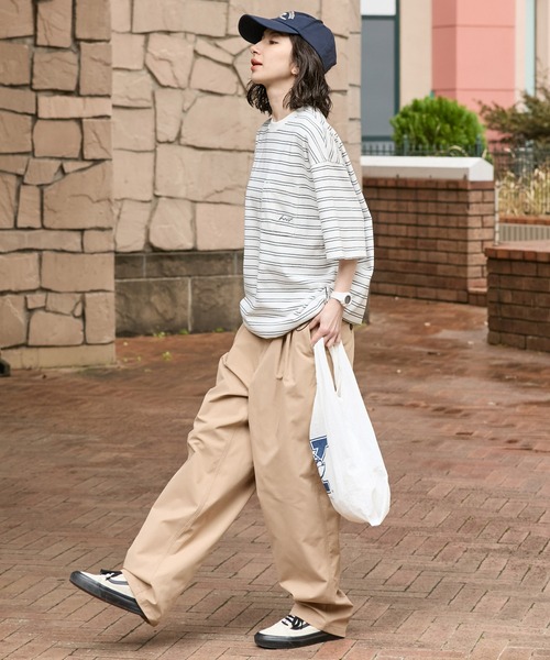 HECT(ヘクト)の「【HECT】One Point Logo Drawstring S/S Pocket Tee / ワンポイントロゴ刺繍 ドロスト 半袖ポケットTシャツ<吸水速乾>(Tシャツ/カットソー・メンズ・ホワイト系/ブラック/モカ/ダークネイビー/ブラック系/ネイビー系/グレー/オフホワイト・M/XL/L)」の10枚目の写真