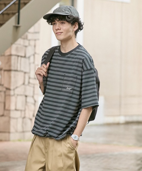 HECT(ヘクト)の「【HECT】One Point Logo Drawstring S/S Pocket Tee / ワンポイントロゴ刺繍 ドロスト 半袖ポケットTシャツ<吸水速乾>(Tシャツ/カットソー・メンズ・ホワイト系/ブラック/モカ/ダークネイビー/ブラック系/ネイビー系/グレー/オフホワイト・M/XL/L)」の20枚目の写真