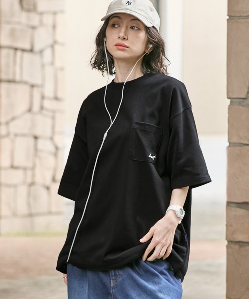 HECT】One Point Logo Drawstring S/S Pocket Tee / ワンポイントロゴ