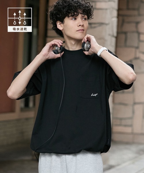 HECT】One Point Logo Drawstring S/S Pocket Tee / ワンポイントロゴ