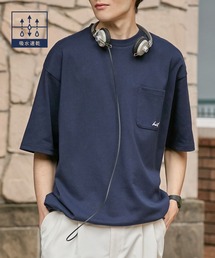 HECT（ヘクト）の「【HECT】One Point Logo Drawstring S/S Pocket Tee / ワンポイントロゴ刺繍 ドロスト 半袖ポケットTシャツ＜吸水速乾＞（Tシャツ/カットソー）」