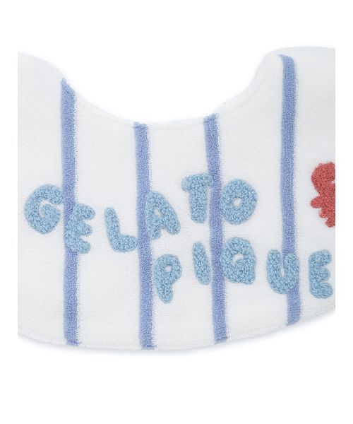 gelato pique(ジェラートピケ)の「【BABY】ストライプパイルスタイ(スタイ/よだれかけ・キッズ・ブルー/ピンク・F)」の9枚目の写真
