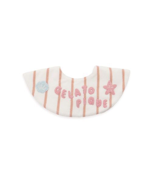 gelato pique(ジェラートピケ)の「【BABY】ストライプパイルスタイ(スタイ/よだれかけ・キッズ・ブルー/ピンク・F)」の16枚目の写真