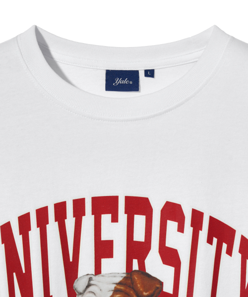 YALE(イェール)の「ユニバーシティダン半袖Tシャツホワイト/レッド(Tシャツ/カットソー・レディース・その他・WS/X-LARGE/LARGE/MEDIUM/SMALL)」の4枚目の写真
