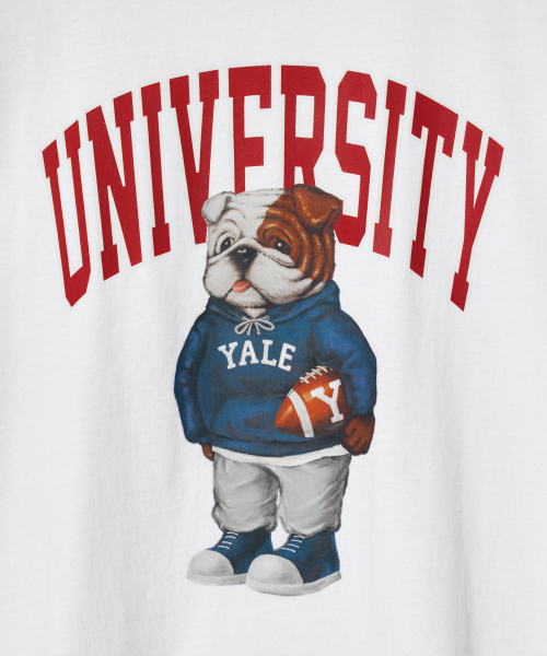 YALE(イェール)の「ユニバーシティダン半袖Tシャツホワイト/レッド(Tシャツ/カットソー・レディース・その他・WS/X-LARGE/LARGE/MEDIUM/SMALL)」の5枚目の写真