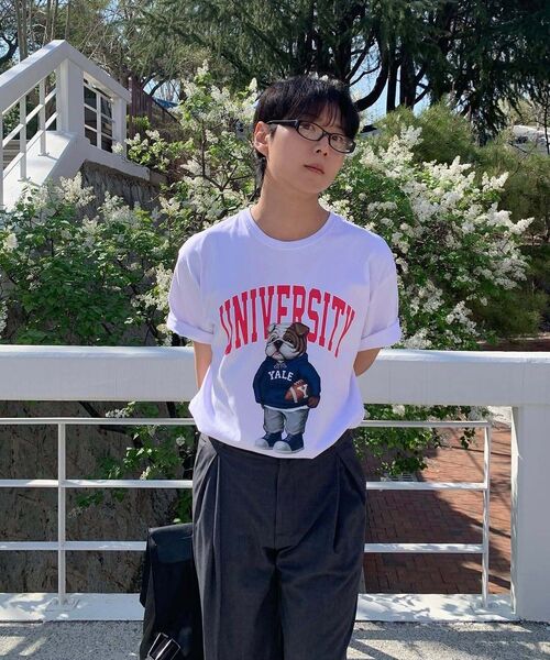 YALE(イェール)の「ユニバーシティダン半袖Tシャツホワイト/レッド(Tシャツ/カットソー・レディース・その他・WS/X-LARGE/LARGE/MEDIUM/SMALL)」の11枚目の写真