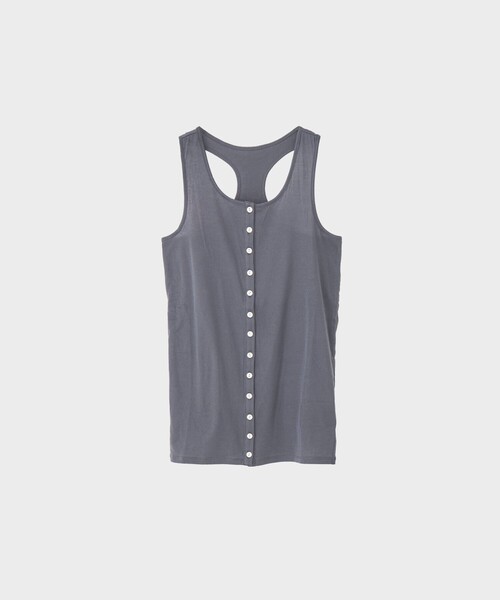 CITY TOKYO（シティトウキョウ）の「【CITY TOKYO/シティートウキョウ】Layered Tank Tops/レイヤードタンクトップ（タンクトップ・レディース・ブルー/キャメル/ライトグリーン/ブラック・FREE）」の6枚目の写真