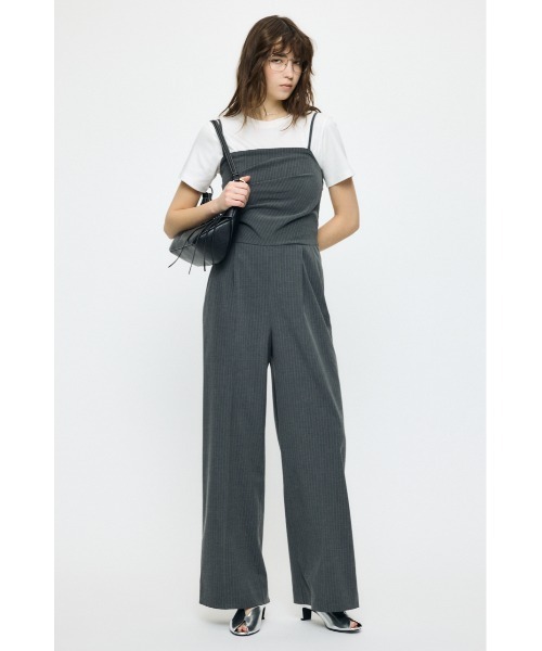 MOUSSY(マウジー)の「TUCKED WAIST BARE オールインワン(つなぎ/オールインワン・レディース・ブルー/グレー系その他/ブラック・2/1)」の10枚目の写真