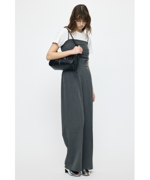 MOUSSY(マウジー)の「TUCKED WAIST BARE オールインワン(つなぎ/オールインワン・レディース・ブルー/グレー系その他/ブラック・2/1)」の11枚目の写真