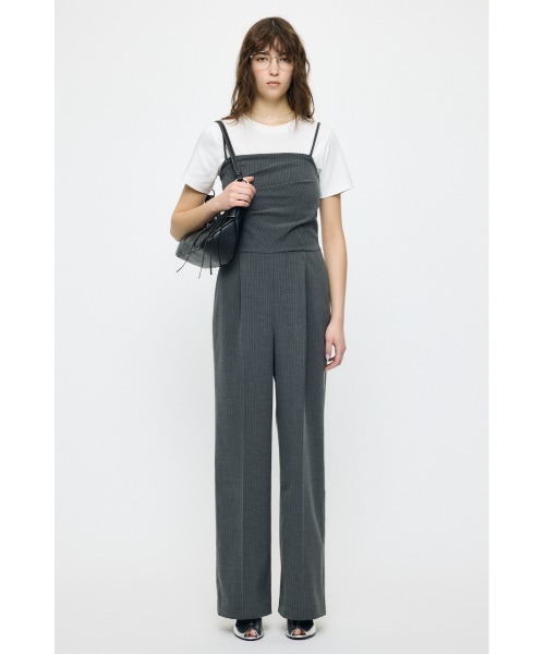 MOUSSY(マウジー)の「TUCKED WAIST BARE オールインワン(つなぎ/オールインワン・レディース・ブルー/グレー系その他/ブラック・2/1)」の12枚目の写真