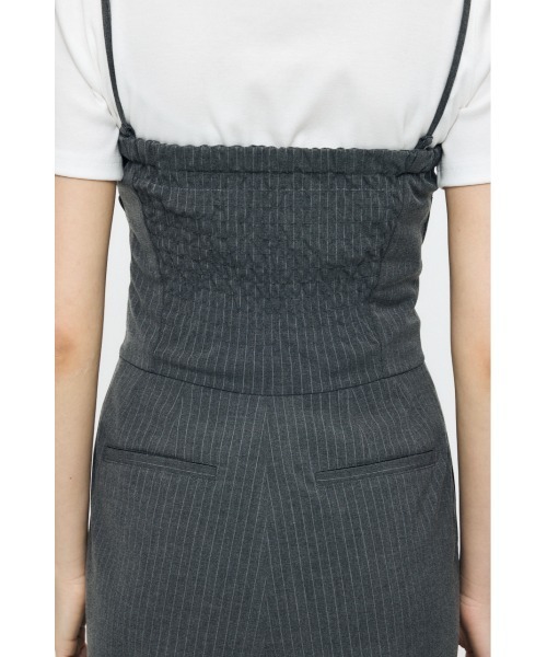 MOUSSY(マウジー)の「TUCKED WAIST BARE オールインワン(つなぎ/オールインワン・レディース・ブルー/グレー系その他/ブラック・2/1)」の16枚目の写真