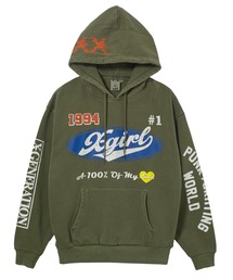 FADED MIX LOGO SWEAT HOODIE