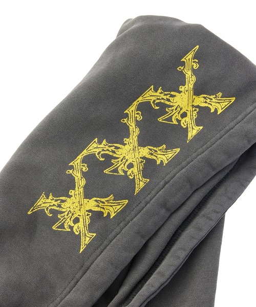 X-girl(エックスガール)の「FADED MIX LOGO SWEAT HOODIE(パーカー・レディース・ブラック/オリーブ/バーガンディー・XL/L/M/S)」の7枚目の写真